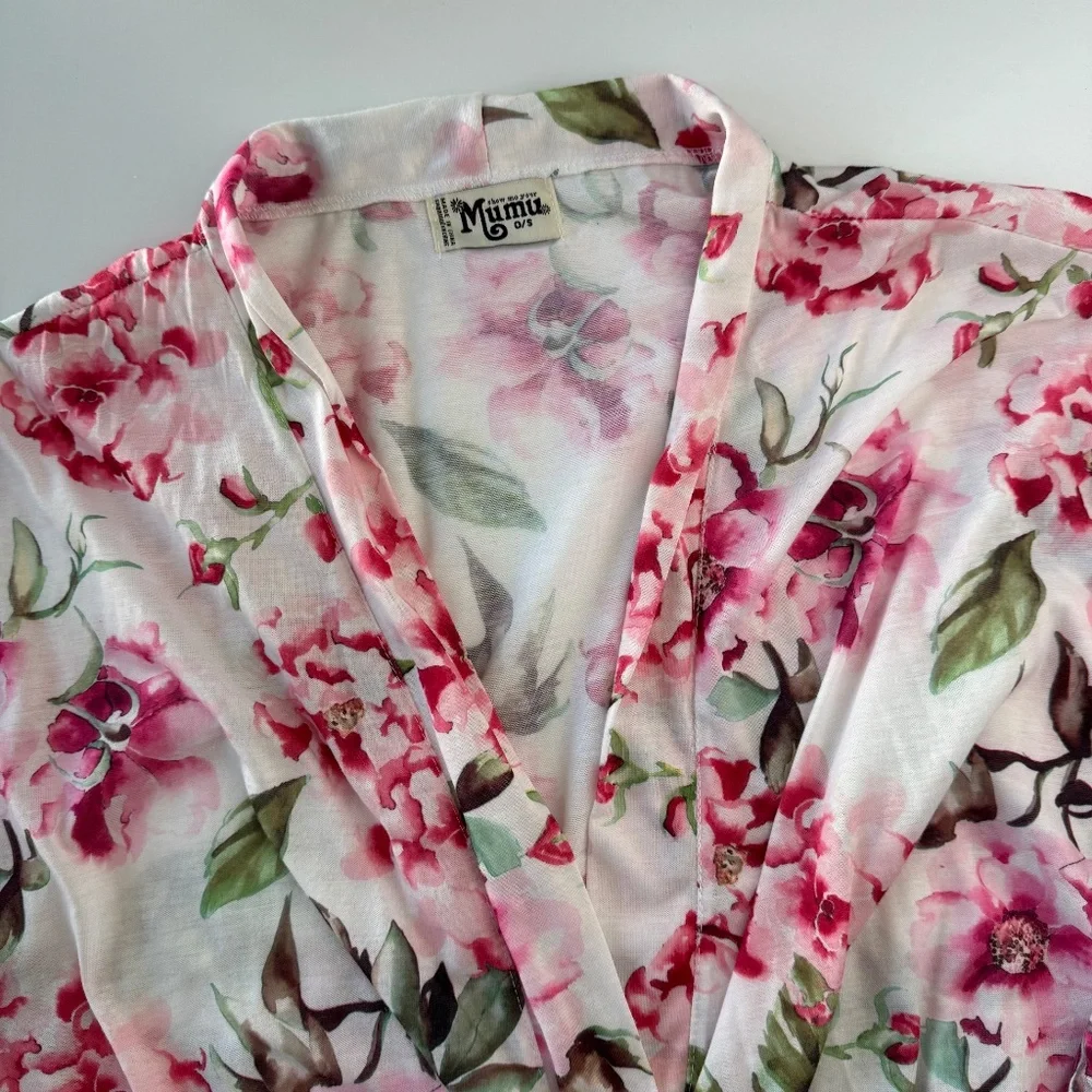 Show Me Your MuMu Floral Robe O/S - Picture 5 of 7